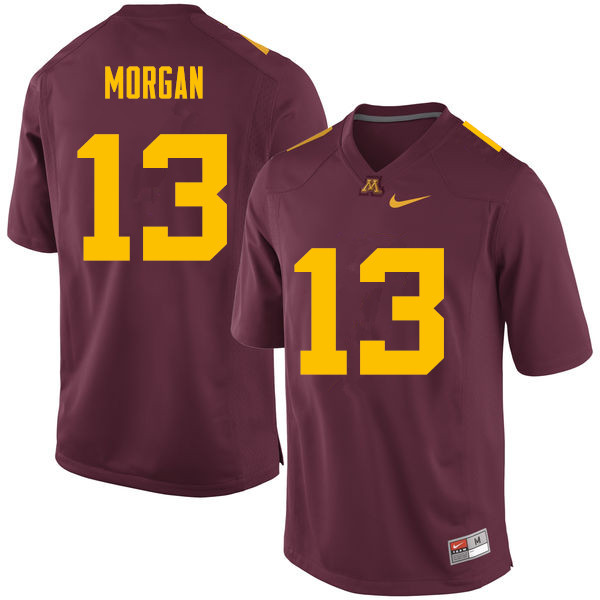 Men #13 Tanner Morgan Minnesota Golden Gophers College Football Jerseys Sale-Maroon